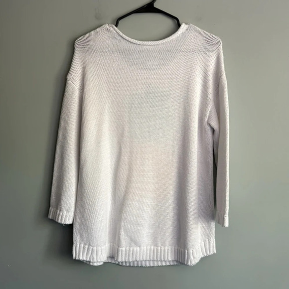 Talbots Pineapple Open Neck Pullover Size M NWT - Picture 5 of 6